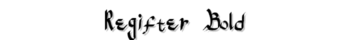 ReGifter Bold font
